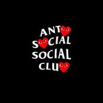 ASSC X COMME Des GARCONS Hoodie Black