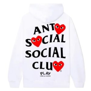 ASSC X COMME Des GARCONS Hoodie White