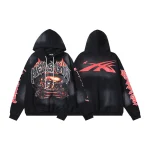 Black and Red Hellstar Hoodie