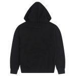 CDG Black Hoodie White Printed Logo