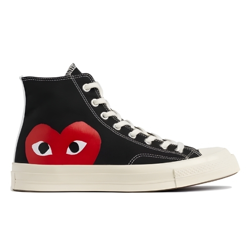 CDG Converse Big Heart High Top – Black CDG Converse Big Heart High Top – Black