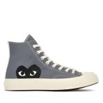 CDG Converse Black Heart High Top – Grey