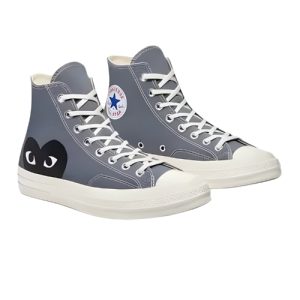 CDG Converse Black Heart High Top – Grey
