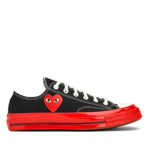 CDG Converse Red Sole Low Top – Black CDG Converse Red Sole Low Top – Black