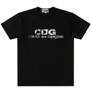 CDG Metallic Logo Print T-Shirt