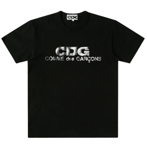 CDG Metallic Logo Print T-Shirt CDG Metallic Logo Print T-Shirt