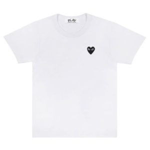 CDG Play Basic Black Emblem T-Shirt