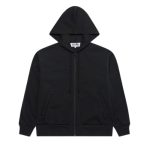 CDG Play Black Zip Hoodie Red Invader Heart & Blue Emblem