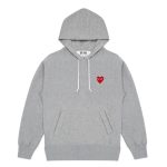 CDG Play Grey Pullover Hoodie