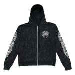 Chrome Hearts Cemetery Cross All Over Print Logo Hoodie