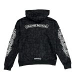 Chrome Hearts Cemetery Cross All Over Print Logo Hoodie