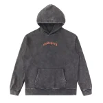 Floral Godspeed Skull Graphic Hoodie Black