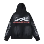 Hellstar Airbrushed Skull Black Hoodie