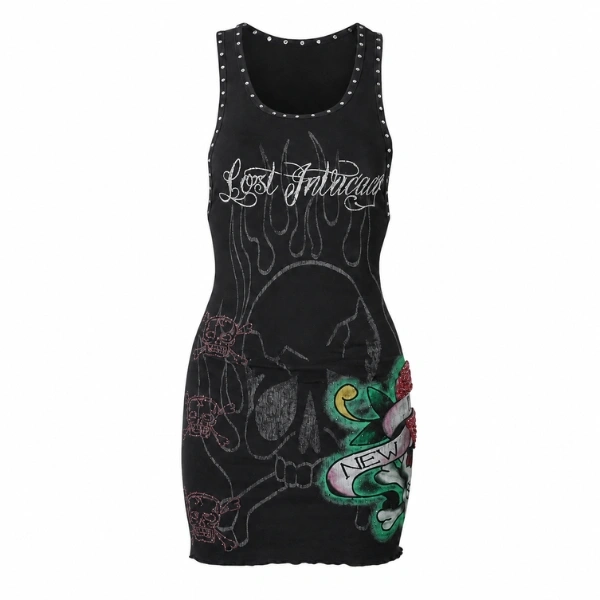 Lost Intricacy Black Ink & Bones Dress Lost Intricacy Black Ink & Bones Dress
