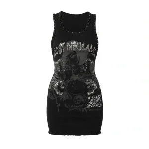 Lost Intricacy Black Twin Tiger Dress