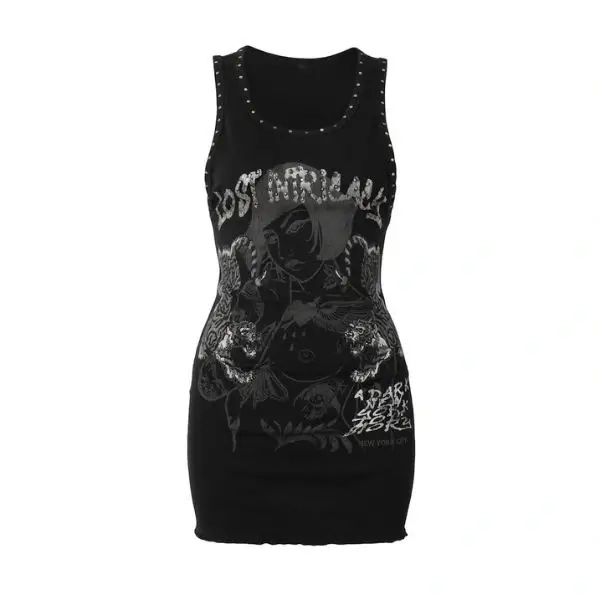 Lost Intricacy Black Twin Tiger Dress Lost Intricacy Black Twin Tiger Dress