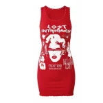 Lost Intricacy Red Love Lost Dress